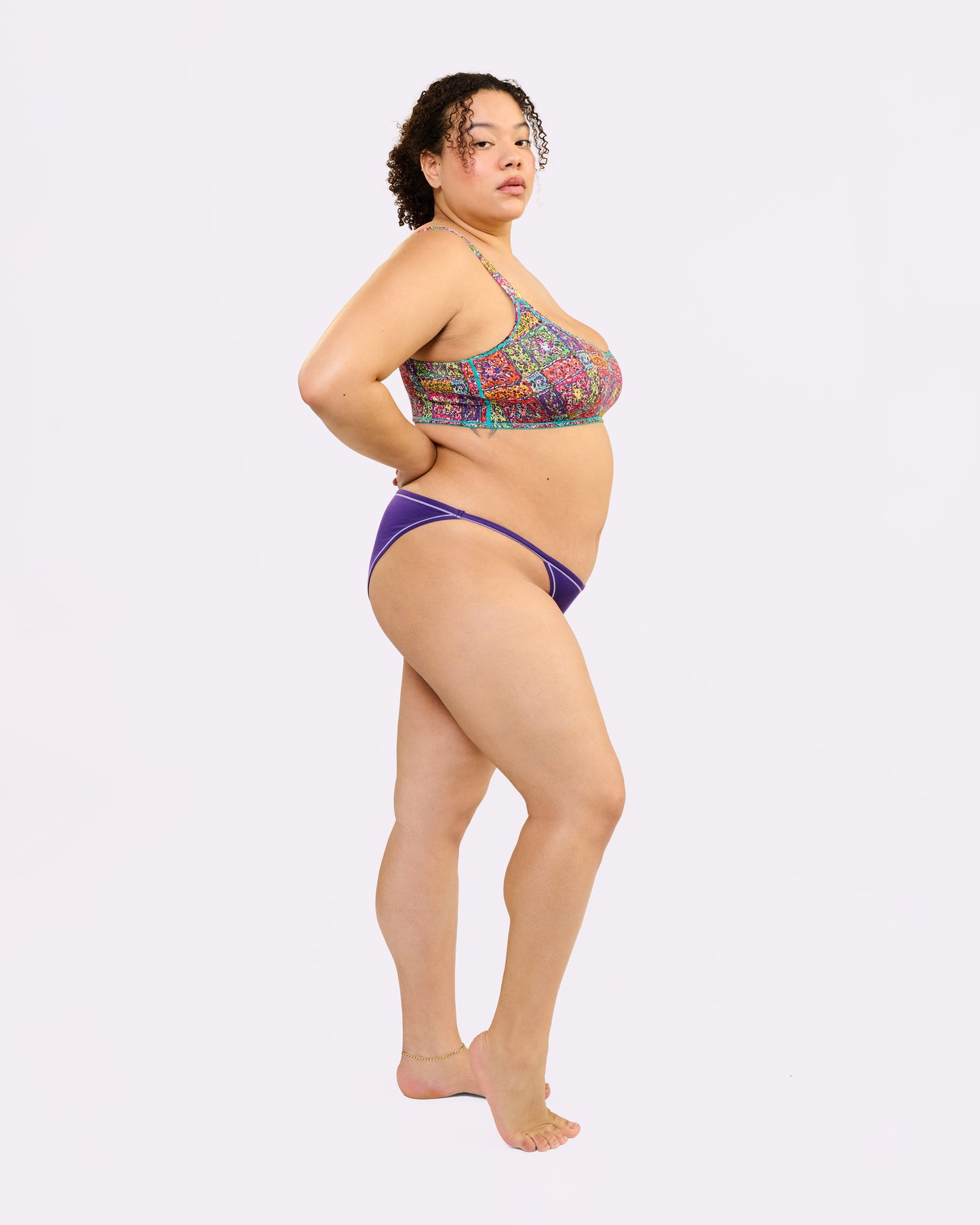 Vintage String Cheeky | New:Cotton (Royal)