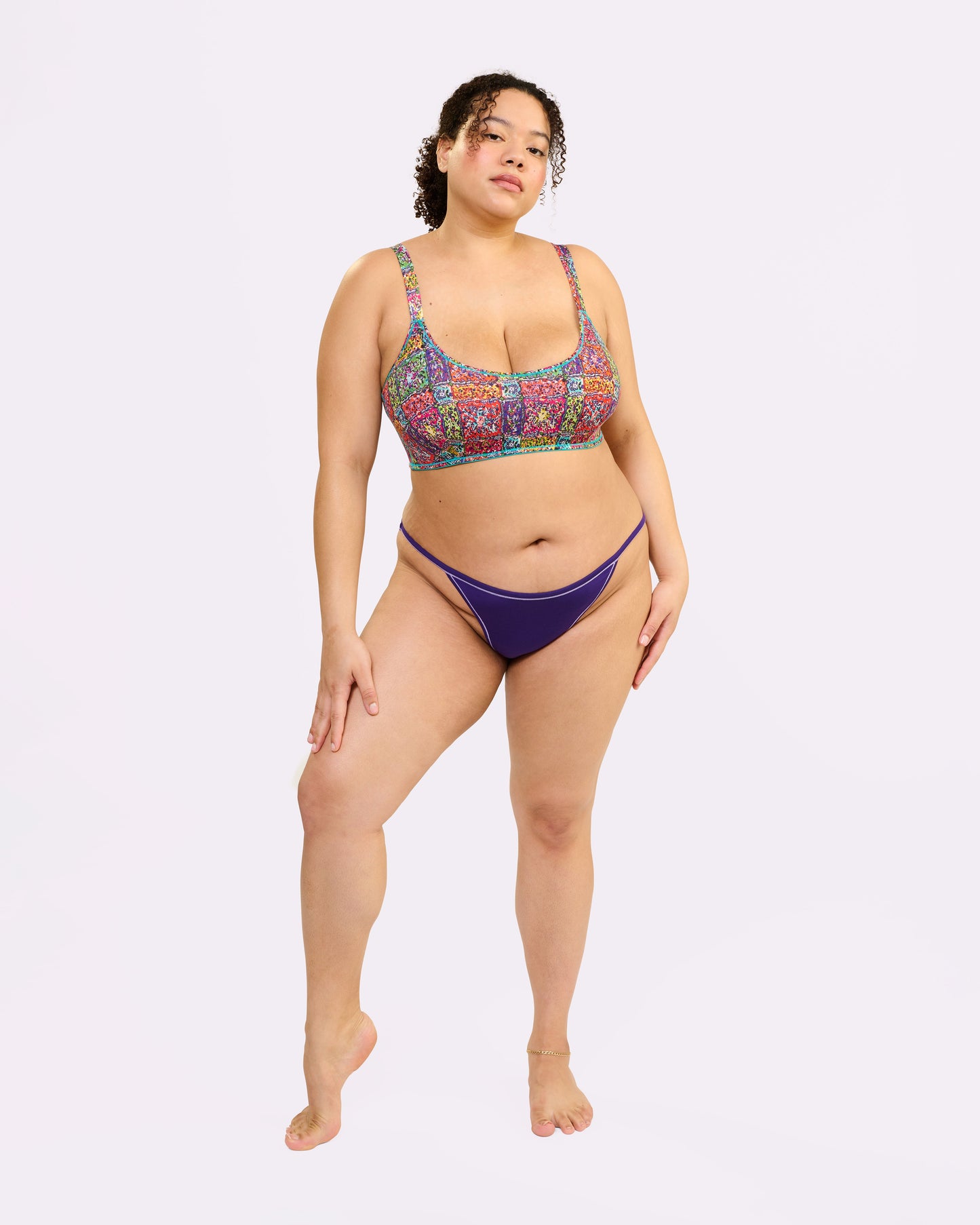 Vintage String Cheeky | New:Cotton (Royal)
