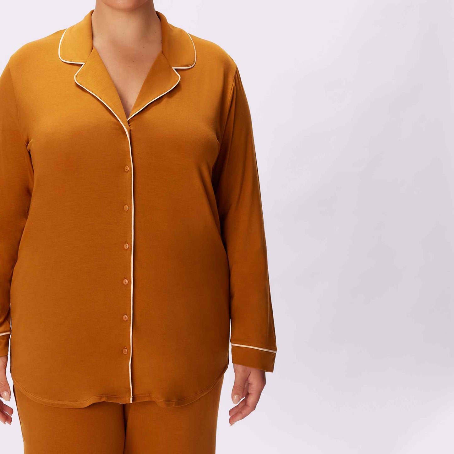 Cloud Longsleeve Button Up | SuperSoft | Archive (Burnt Gold)