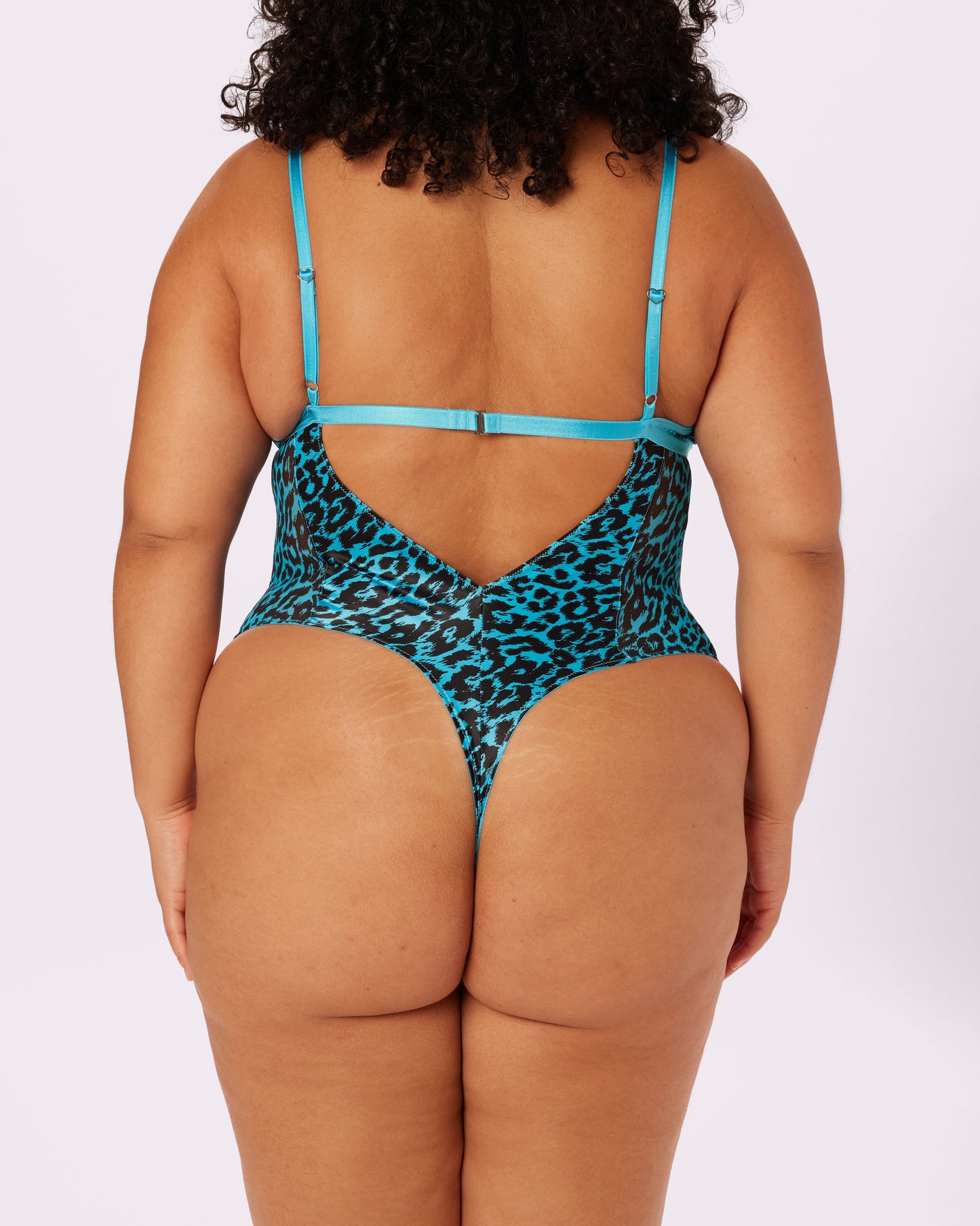Betsey Johnson Luxe Sculpt Cutout Bodysuit | Glow Satin (Wild Side)