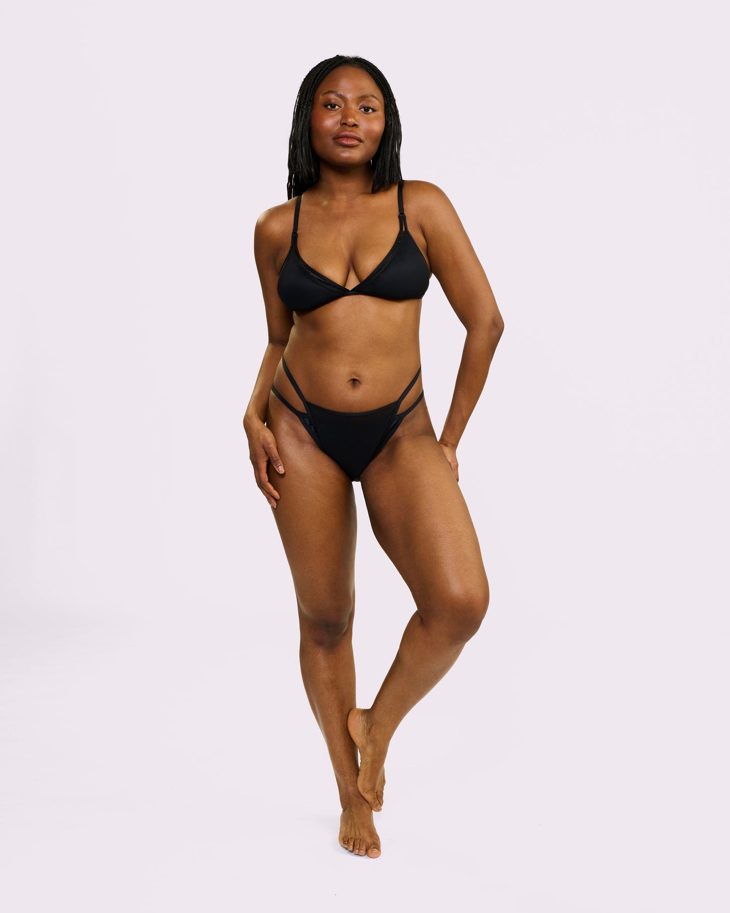 Super Strappy Bralette | Glow Satin (Eightball)
