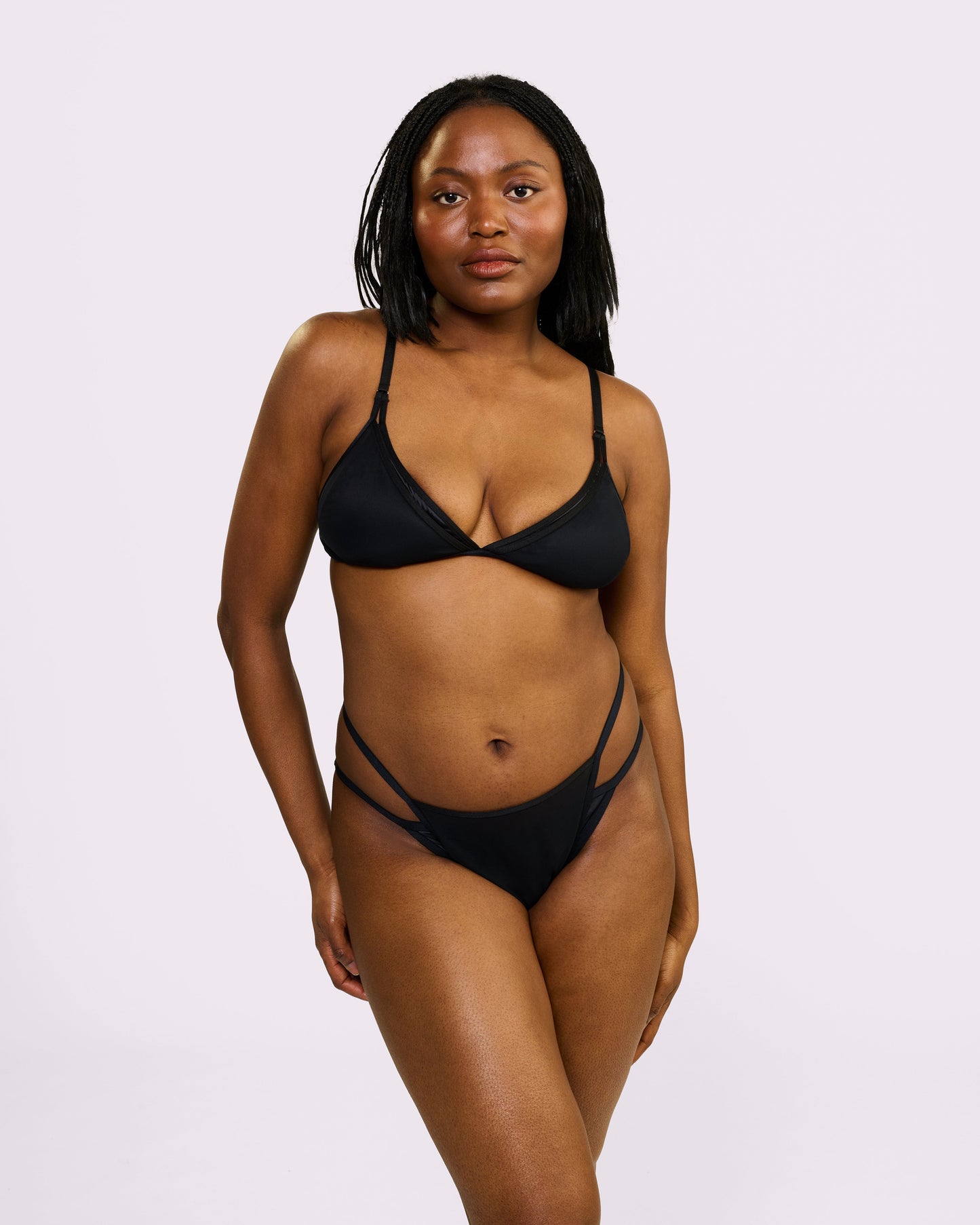 Super Strappy Bralette | Glow Satin (Eightball)