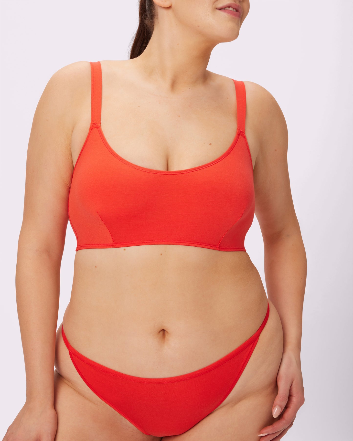 Vintage Soft Scoop Bralette | New:Cotton | Archive (Strawberry)