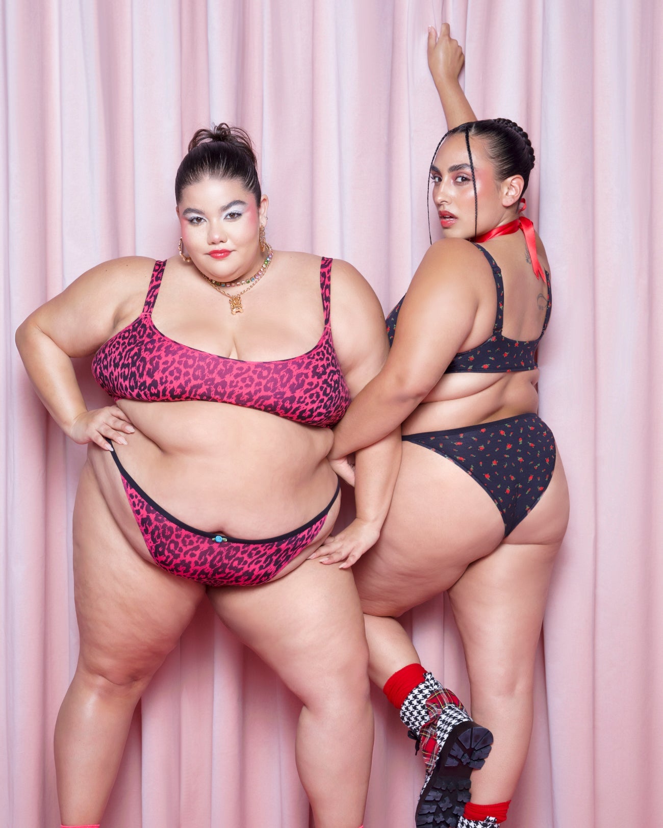 Betsey Johnson Vintage Soft Scoop Bralette | New:Cotton (Electric Leopard)