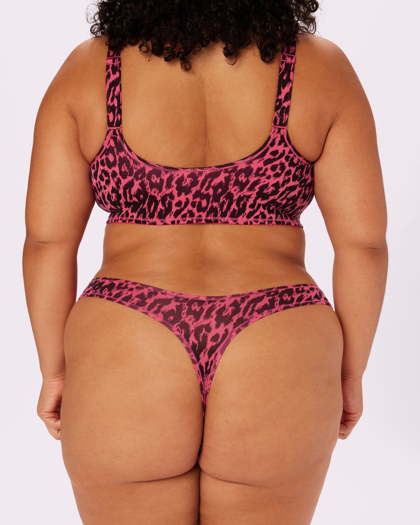 Betsey Johnson Vintage Soft Scoop Bralette | New:Cotton (Electric Leopard)