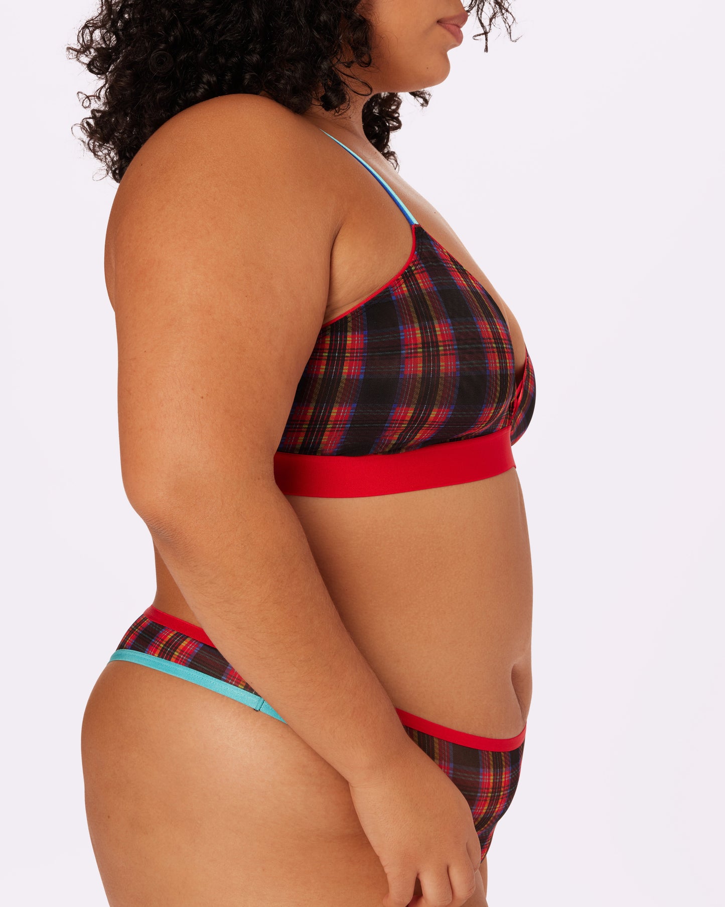 Betsey Johnson Cross-Back Triangle Bralette | Silky Mesh (Betsey)