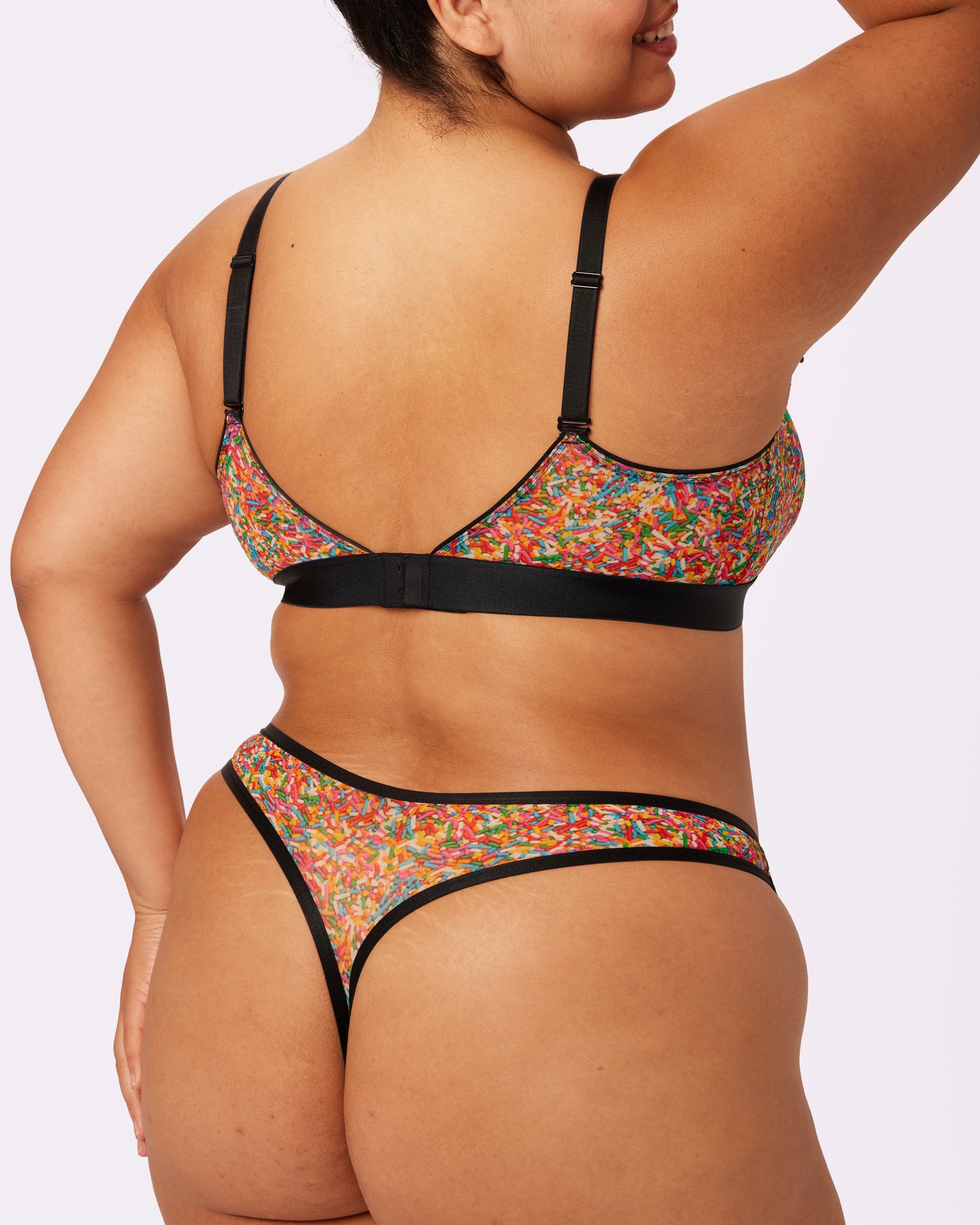 Triangle Bralette | Silky Mesh | Archive (Sprinkles)