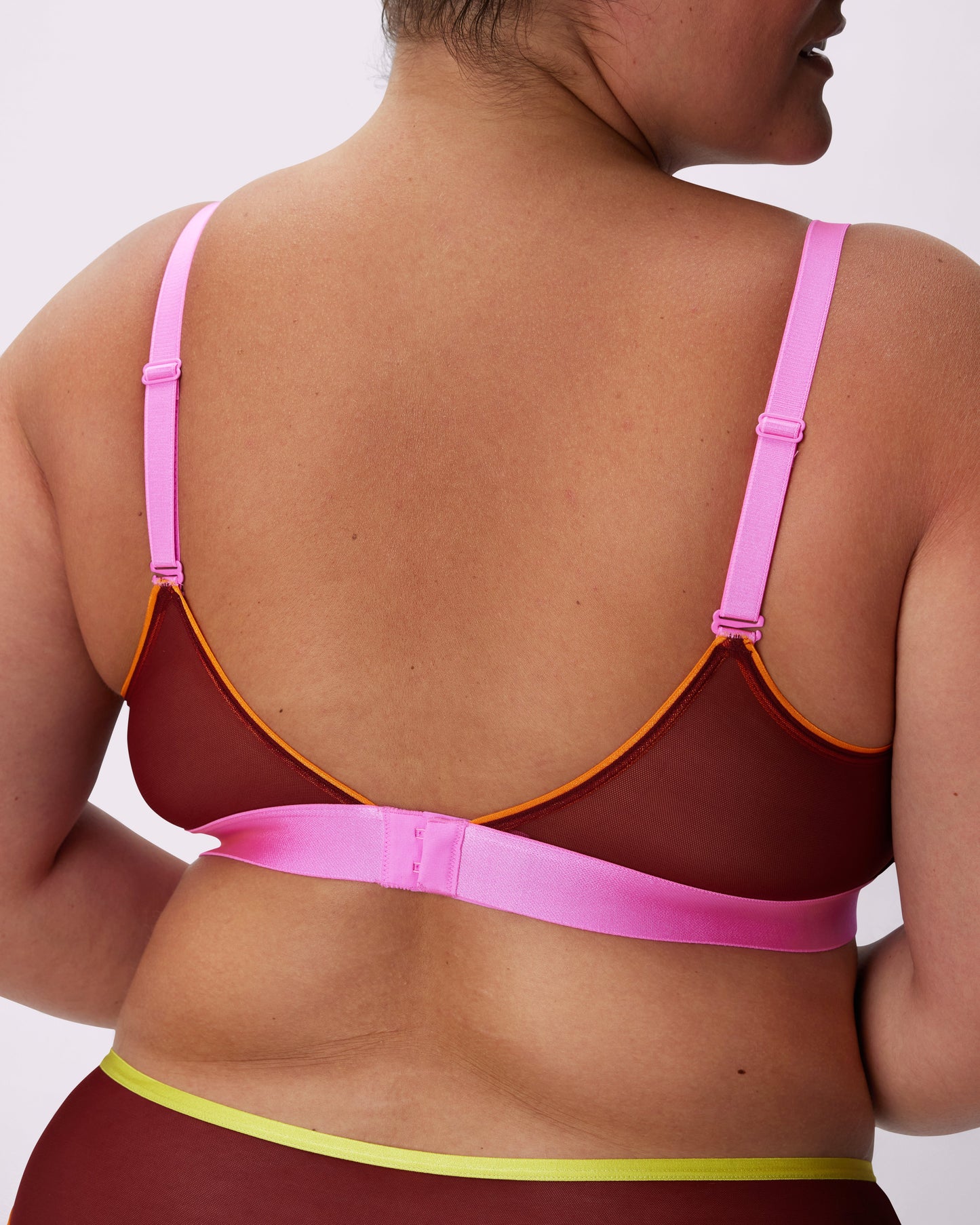 Triangle Bralette | Silky Mesh (Shockwave)