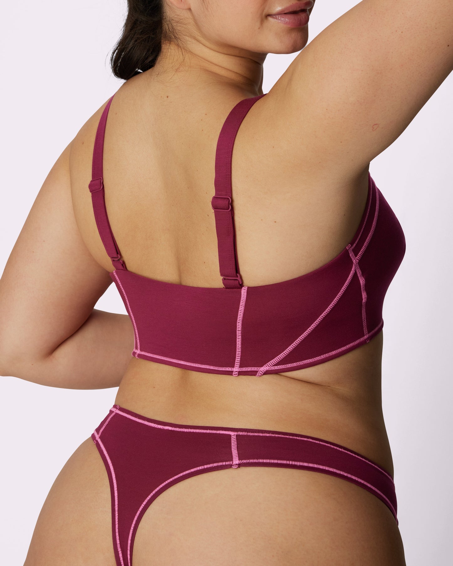Vintage Soft Triangle Bralette | New:Cotton | Archive (Lambrusco Pop)