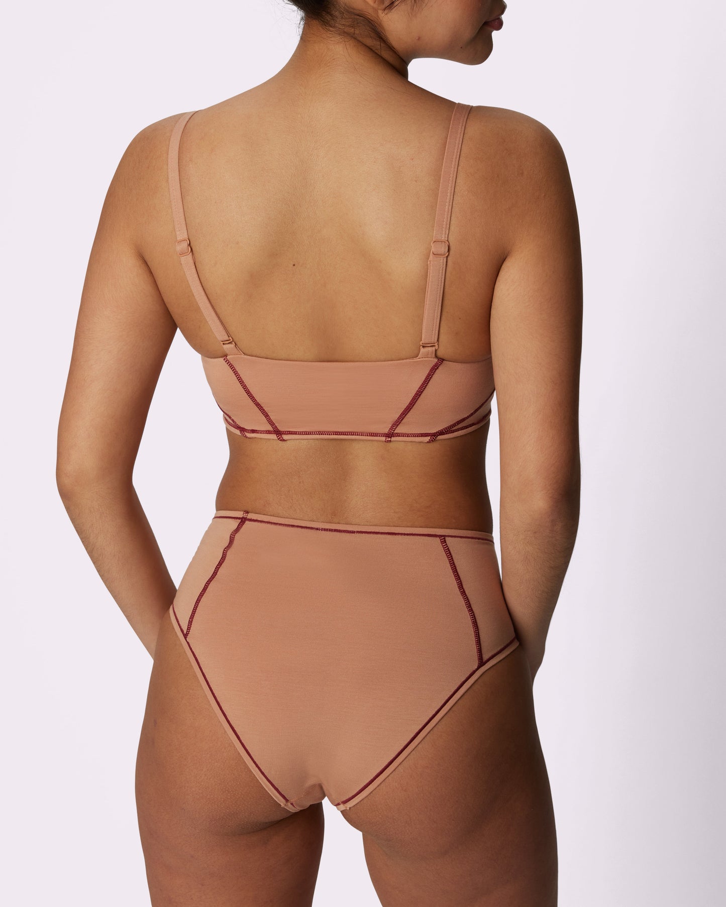 Vintage Soft Triangle Bralette | New:Cotton | Archive (Peach Fuzz Pop)