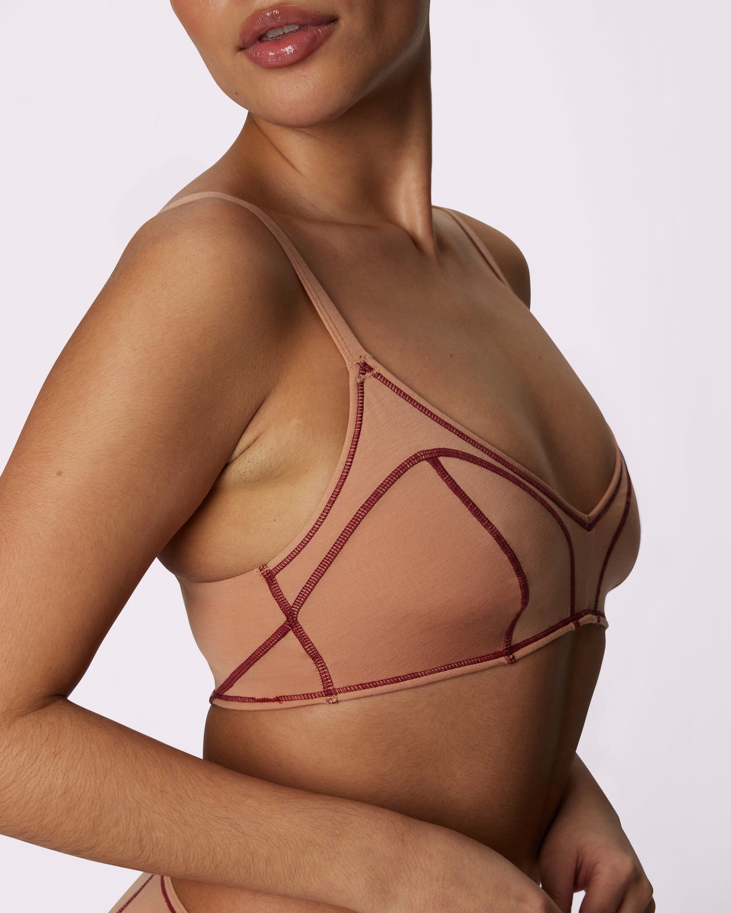 Vintage Soft Triangle Bralette | New:Cotton | Archive (Peach Fuzz Pop)
