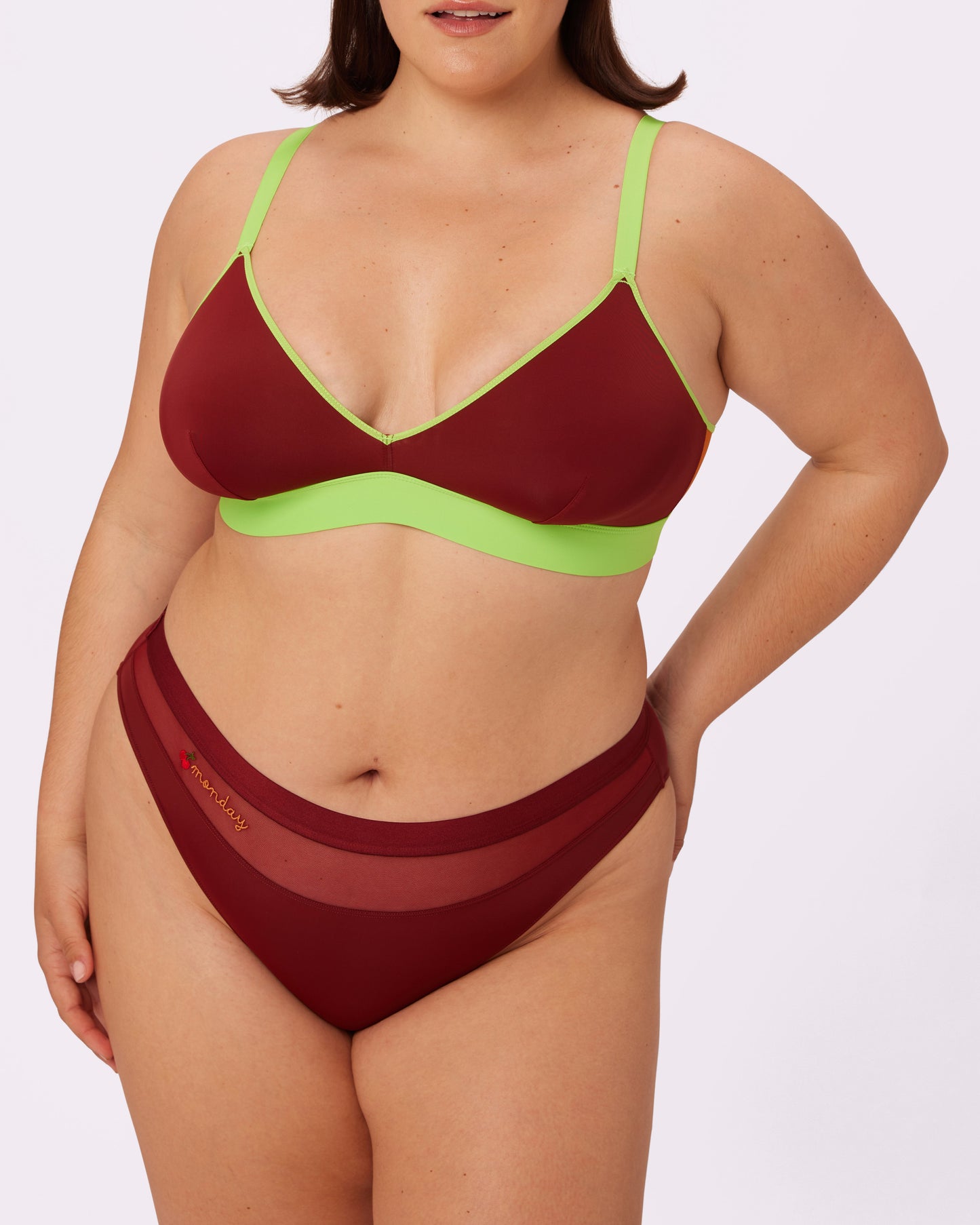Re:Play Triangle Bralette | Ultra-Soft Re:Play | Archive (Mint Choco Chip)