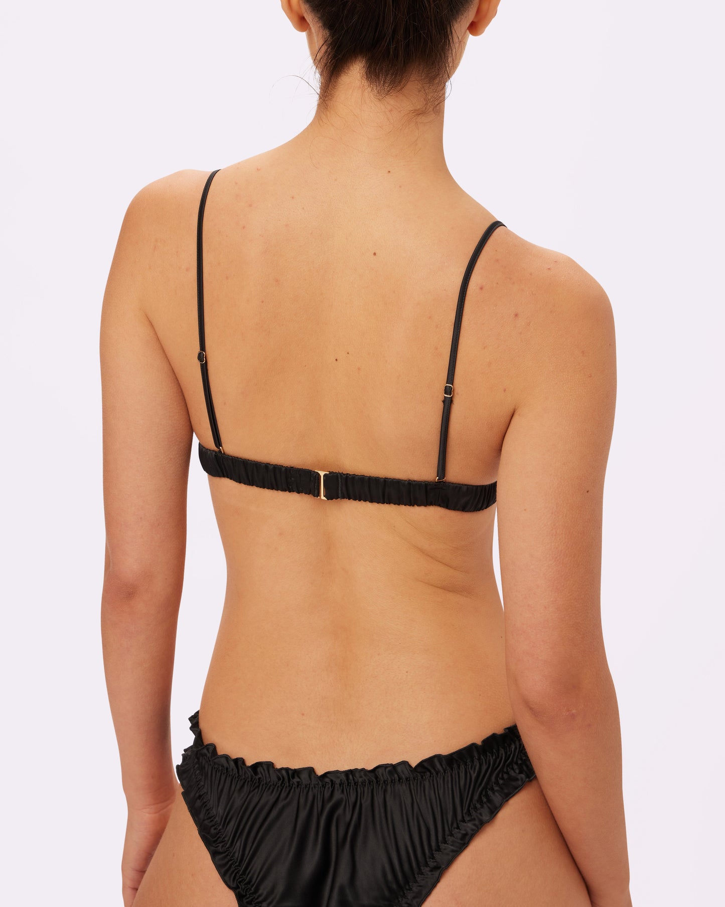 Radiant Flutter Triangle Bralette | Glow Satin (Eightball)