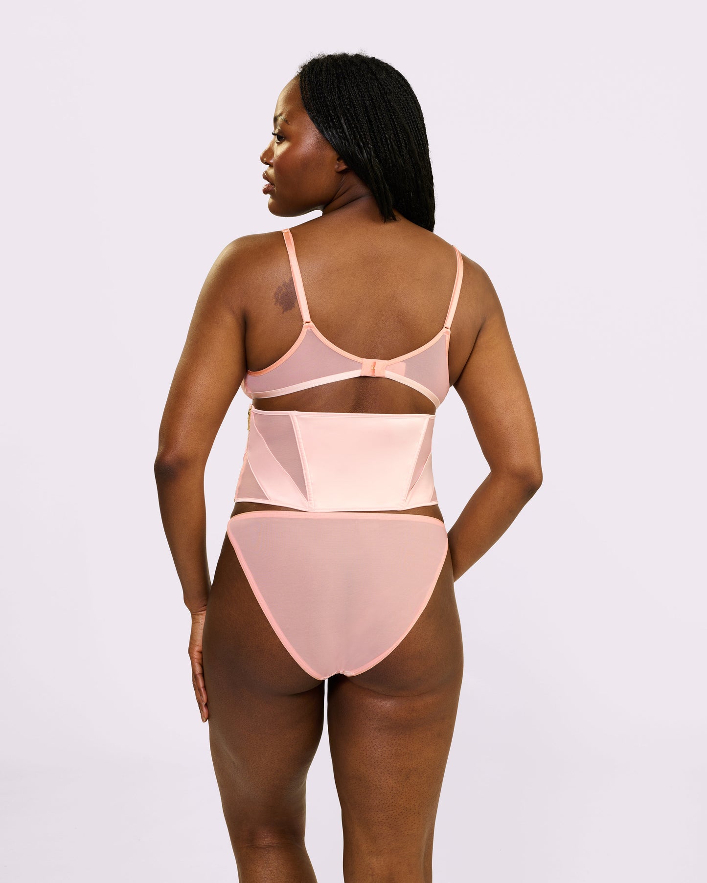 Luxe Sculpt Underbust Corset | Glow Satin (Pink Sands)