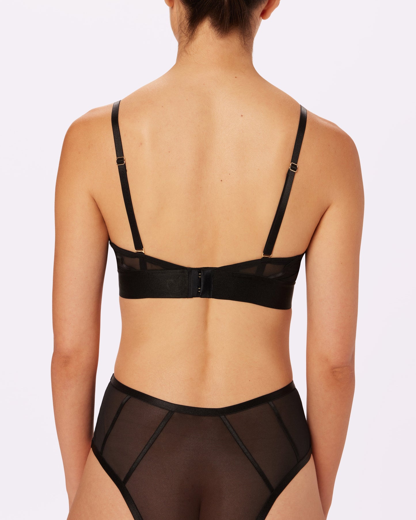 Sheer Sculpt Pop Cutout Triangle Bralette | Silky Mesh | Archive (Eightball)