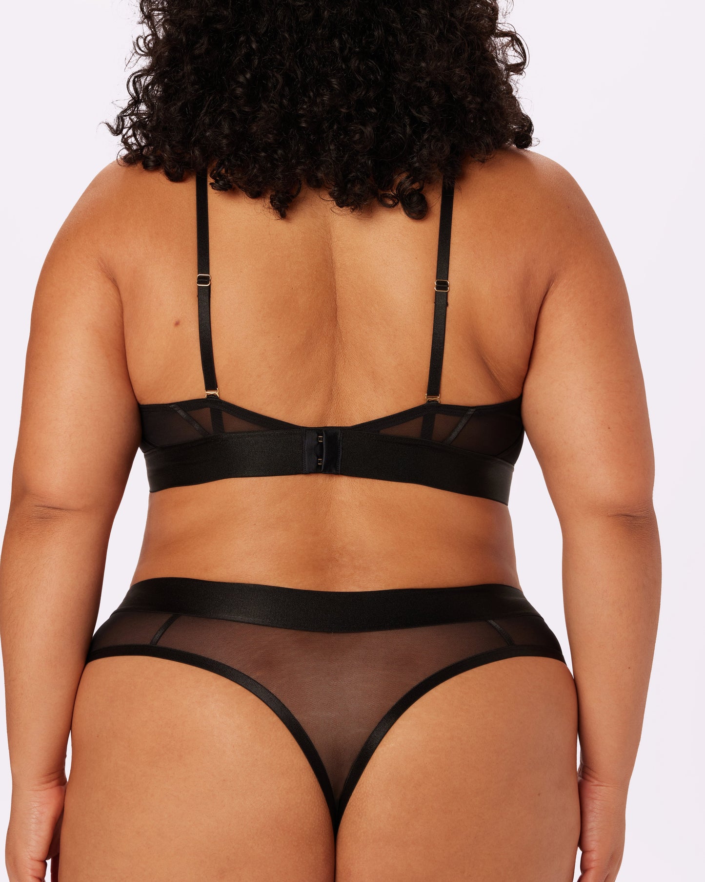 Sheer Sculpt Pop Cutout Triangle Bralette | Silky Mesh | Archive (Eightball)