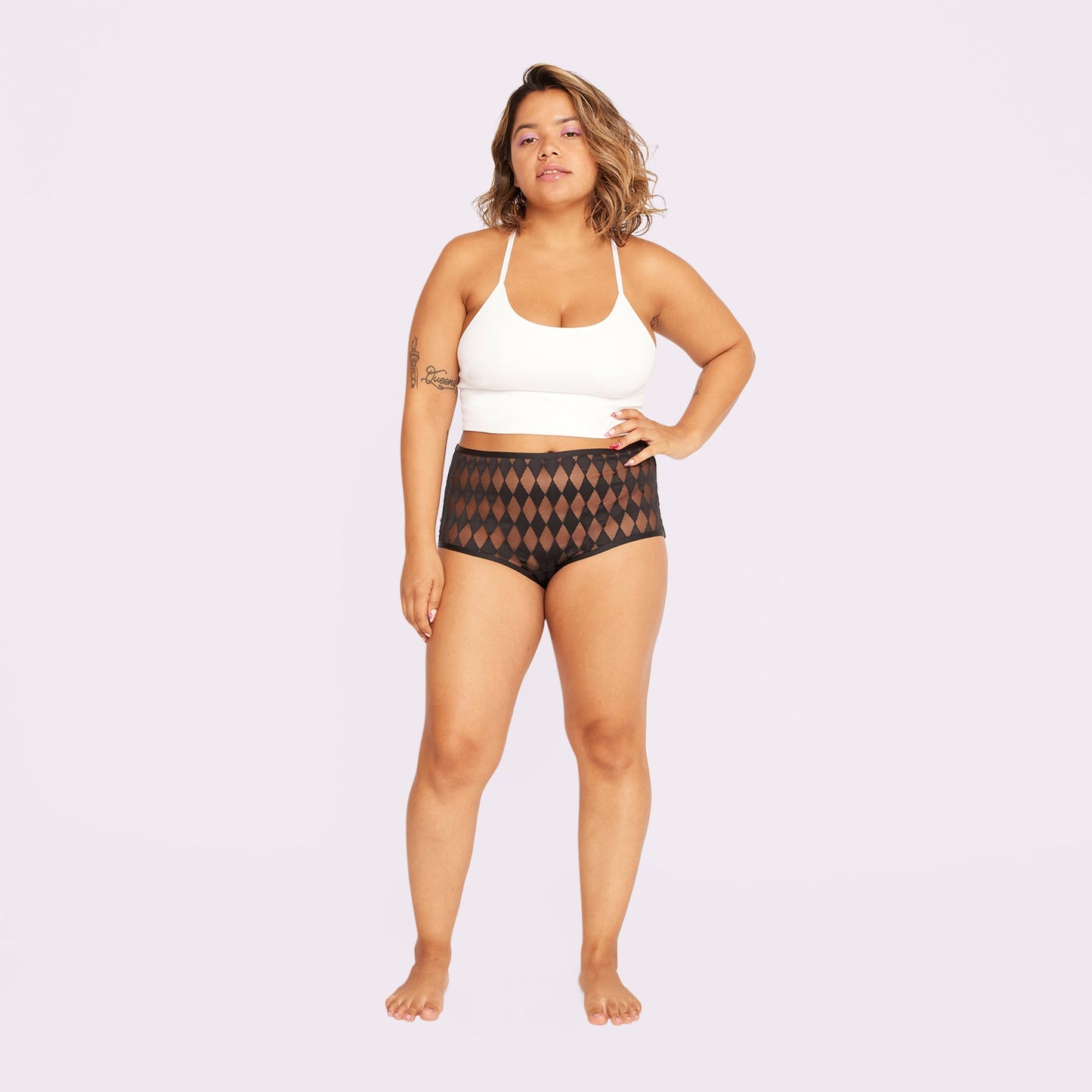 High Rise Boyshort | Silky Mesh (IMAGERY 💎🌐)