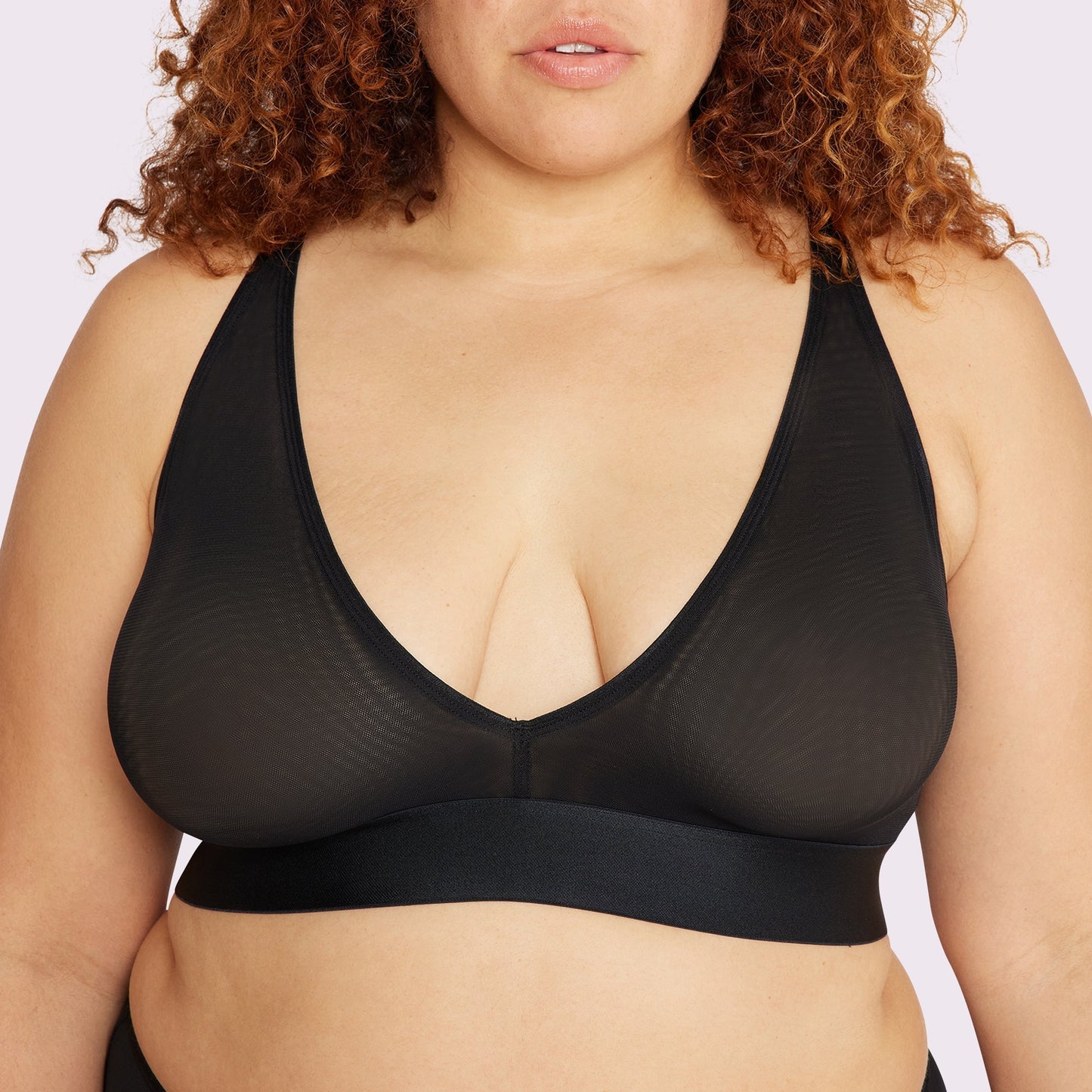 Plunge Bralette | Silky Mesh (Eightball)