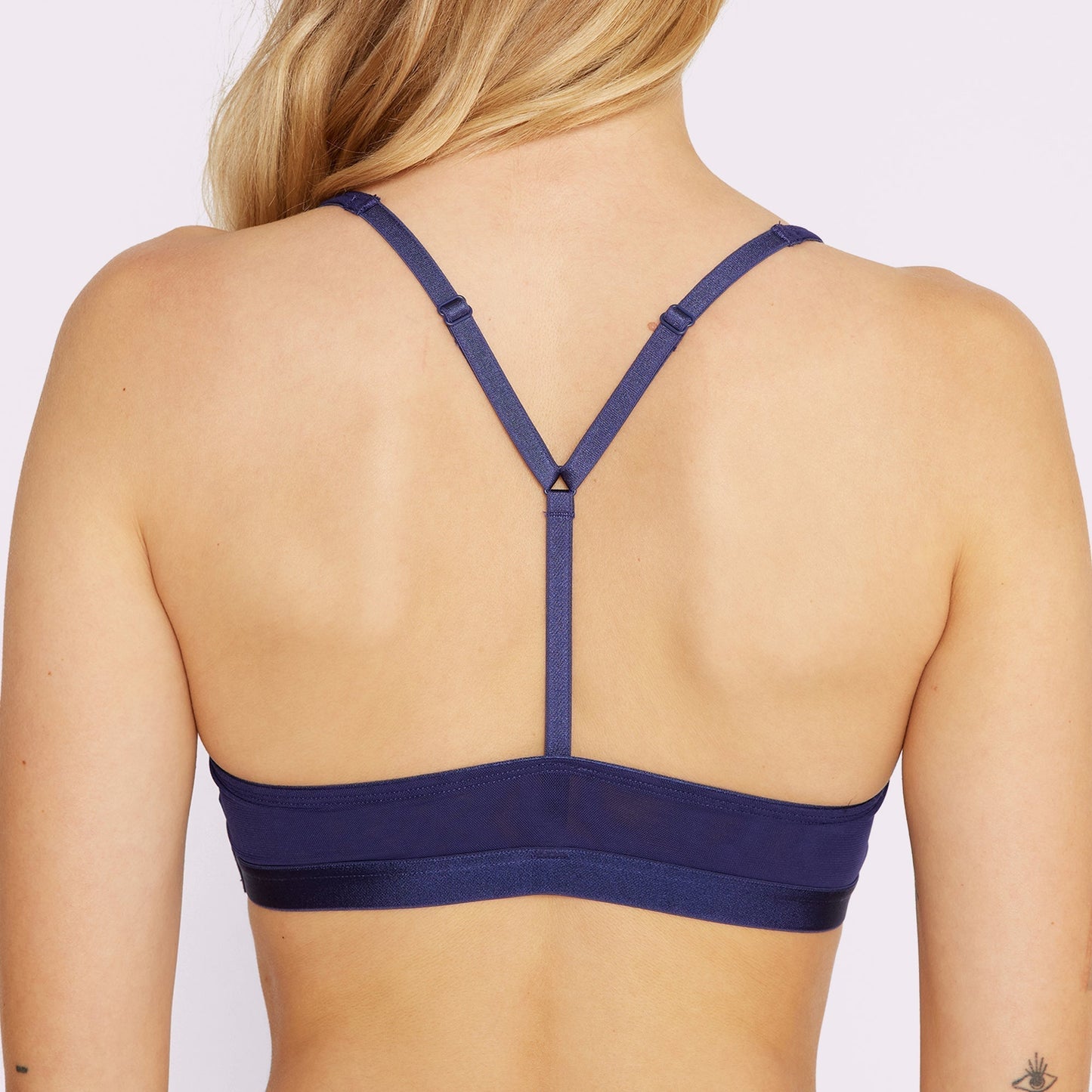 Racerback Scoop Bralette | Silky Mesh | Archive (Starry Sky)