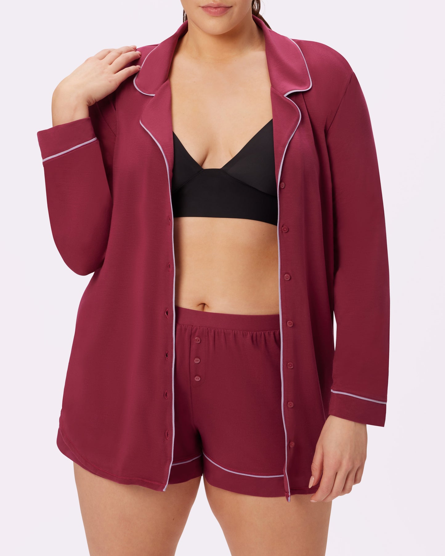 Cloud Longsleeve Button Up | SuperSoft (Lambrusco)