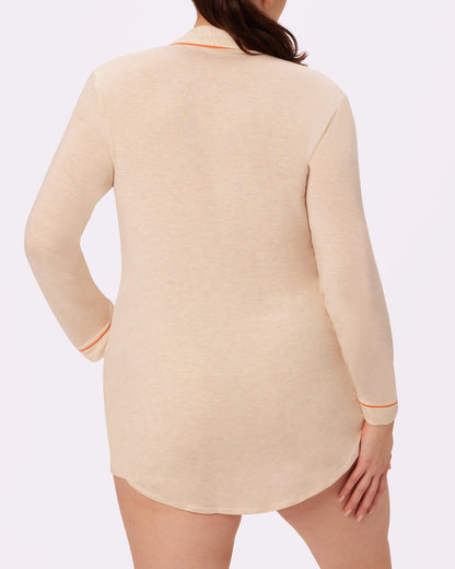 Cloud Longsleeve Button Up | SuperSoft (Creamsicle)