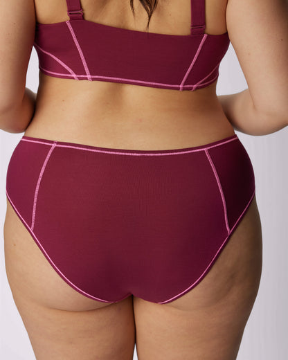 Vintage High Rise Brief | New:Cotton (Lambrusco Pop)