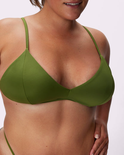 Triangle Bikini Top | EcoSplash Swim | Archive (Palm Tree)