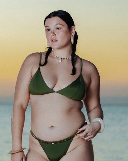 Triangle Bikini Top | EcoSplash Swim | Archive (Palm Tree)