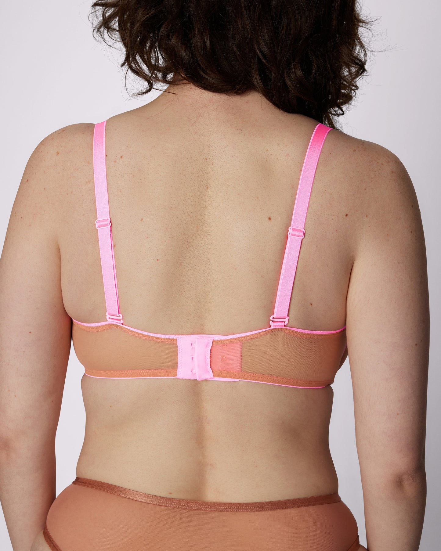 Sheer Comfort Balconette Bra | Silky Mesh | Archive (Champagne Fizz)