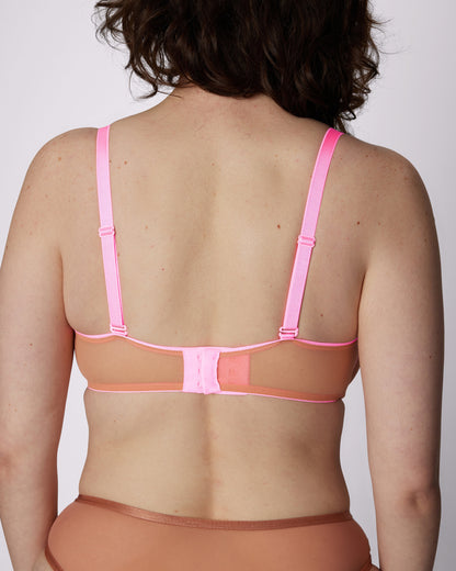 Sheer Comfort Balconette Bra | Silky Mesh | Archive (Champagne Fizz)