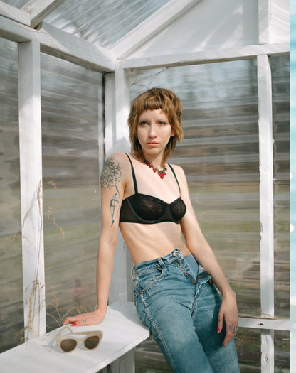 Sheer Comfort Balconette Bra | Silky Mesh | Archive (Eightball)