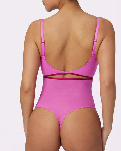 After Hours Layered Mesh Bodysuit | Silky Mesh (Valentine)