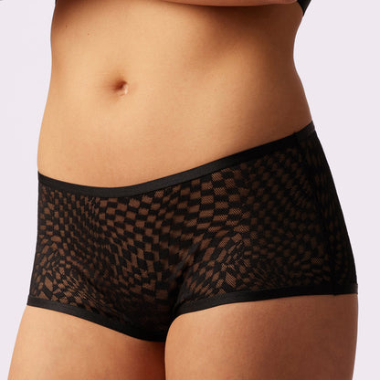 High Rise Boyshort | Silky Mesh (IMAGERY 💎🌐)