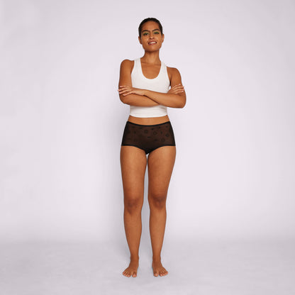 High Rise Boyshort | Silky Mesh (IMAGERY 💎🌐)
