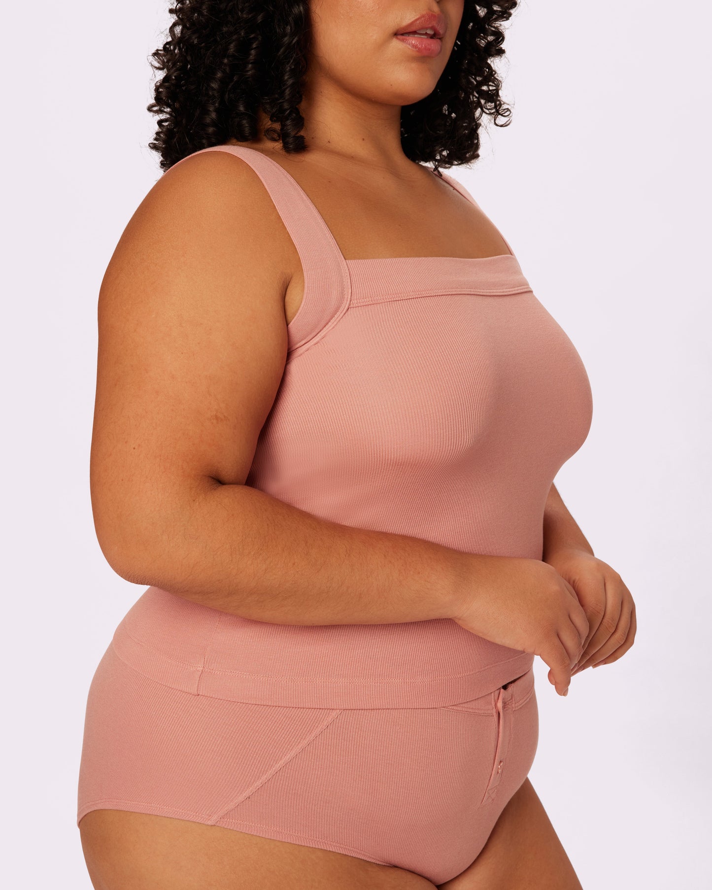 Perfect Rib Cami | Lush Rib (Hot Honey)