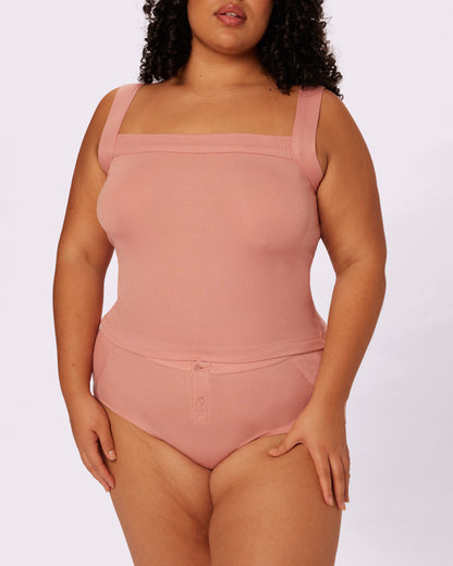 Perfect Rib Cami | Lush Rib (Hot Honey)