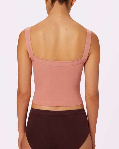 Perfect Rib Cami | Lush Rib (Hot Honey)