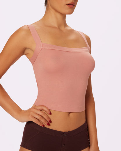 Perfect Rib Cami | Lush Rib (Hot Honey)