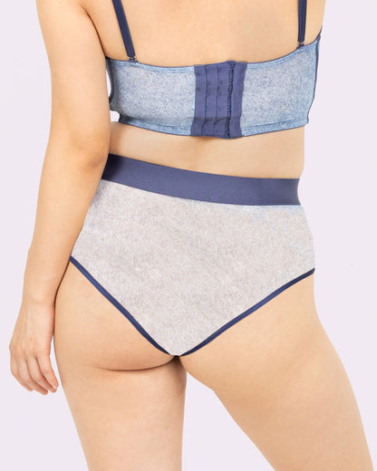 Silky Mesh Sheer Cheeky | Silky Mesh (Denim Dupe)