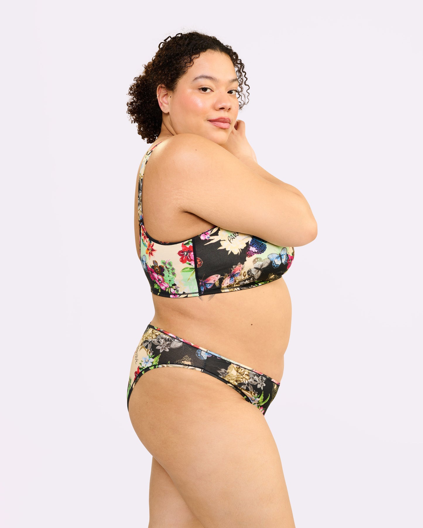 Vintage High Cut Cheeky | New:Cotton (Flutter)