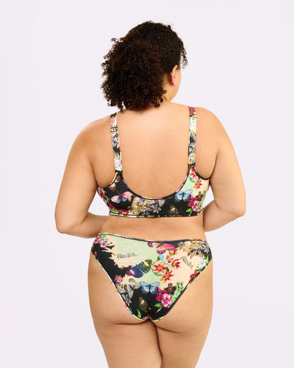 Vintage High Cut Cheeky | New:Cotton (Flutter)