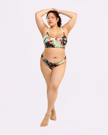 Vintage High Cut Cheeky | New:Cotton (Flutter)