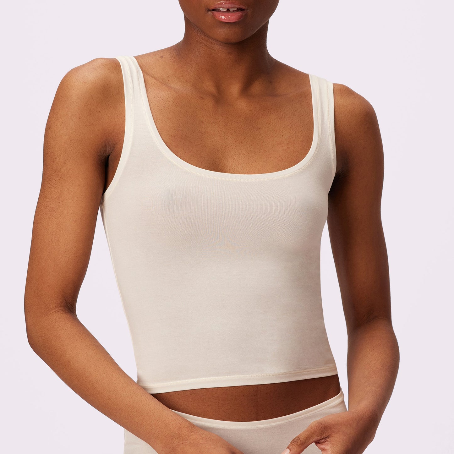Vintage Essential Scoop Tank | New:Cotton | Archive (Cloud)