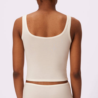 Vintage Essential Scoop Tank | New:Cotton | Archive (Cloud)
