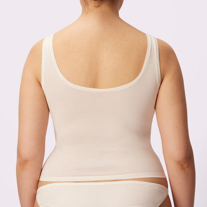 Vintage Essential Scoop Tank | New:Cotton | Archive (Cloud)