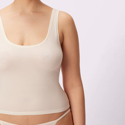 Vintage Essential Scoop Tank | New:Cotton | Archive (Cloud)