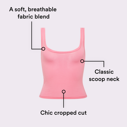 Vintage Essential Scoop Tank | New:Cotton | Archive (Cloud)