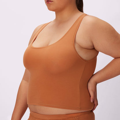 Vintage Essential Scoop Tank | New:Cotton | Archive (Toast)