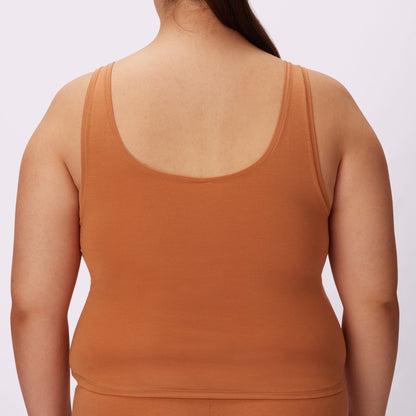 Vintage Essential Scoop Tank | New:Cotton | Archive (Toast)