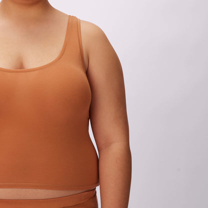 Vintage Essential Scoop Tank | New:Cotton | Archive (Toast)